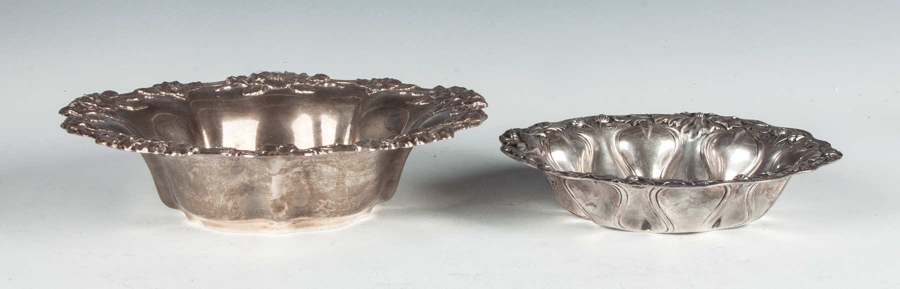 Appraisal: Whiting Alvin Sterling Silver Bowls Whiting monogrammed Both have floral