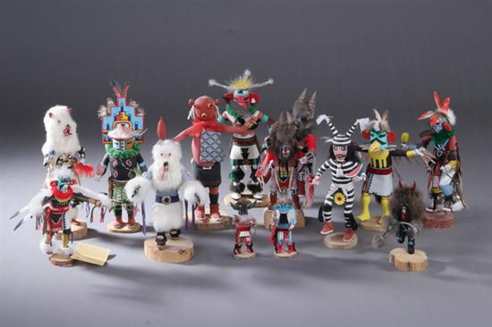 Appraisal: KACHINA DOLLS Some signed