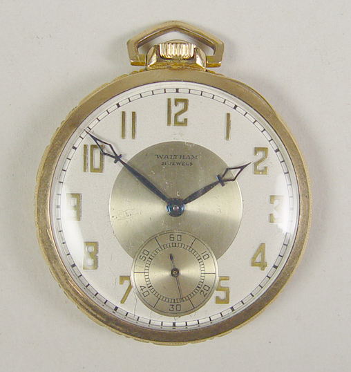 Appraisal: Waltham Riverside Pocket Watch jewel SN circa Gold filled case