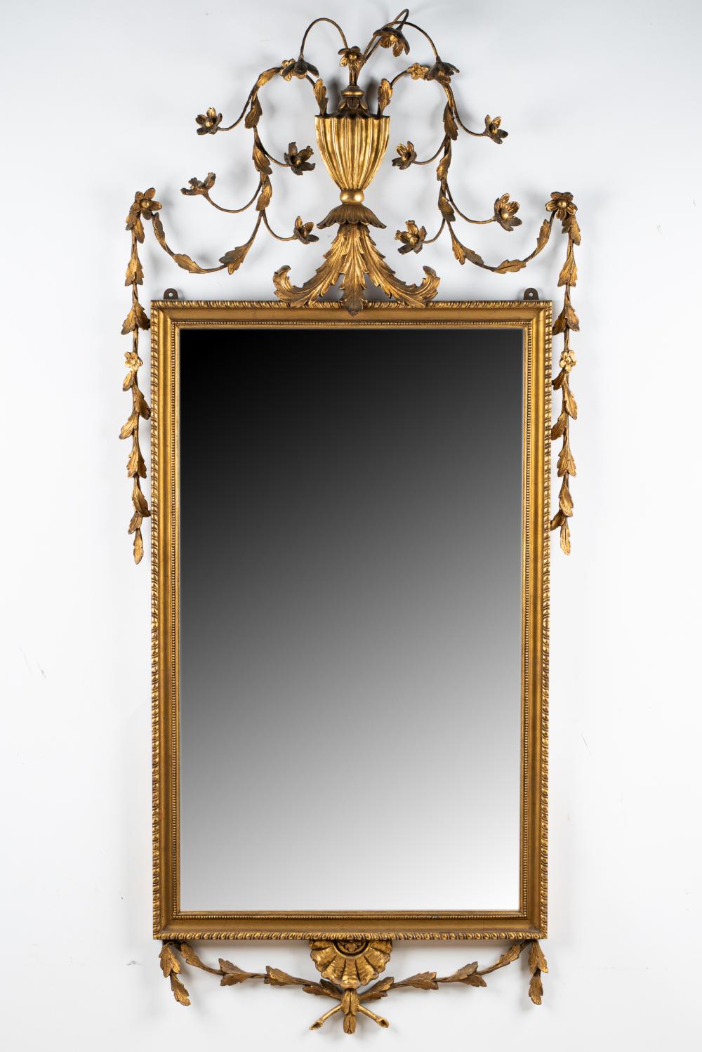 Appraisal: GEORGIAN STYLE GILTWOOD MIRRORCondition with minor loss to gesso x