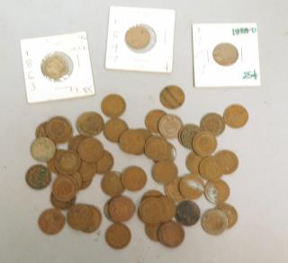 Appraisal: Indian Head Pennies cent Indian Head Pennies cent -- Dimensions