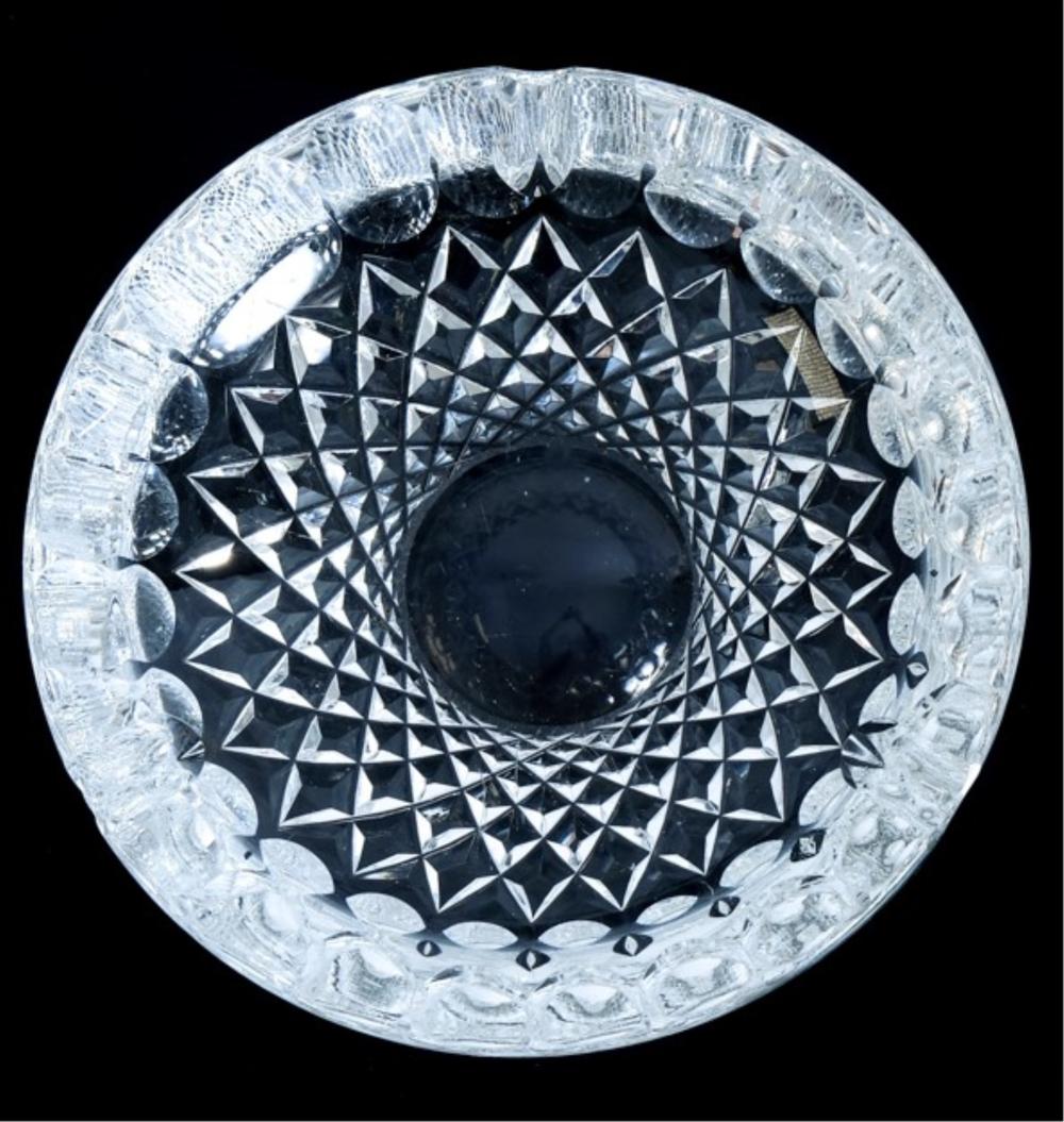 Appraisal: WATERFORD CRYSTAL COLLEEN PATTERN ASHTRAYWaterford Crystal Colleen pattern ashtray Approx