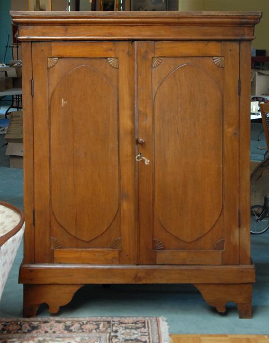 Appraisal: A th C Walnut Armoire having a molded cornice over