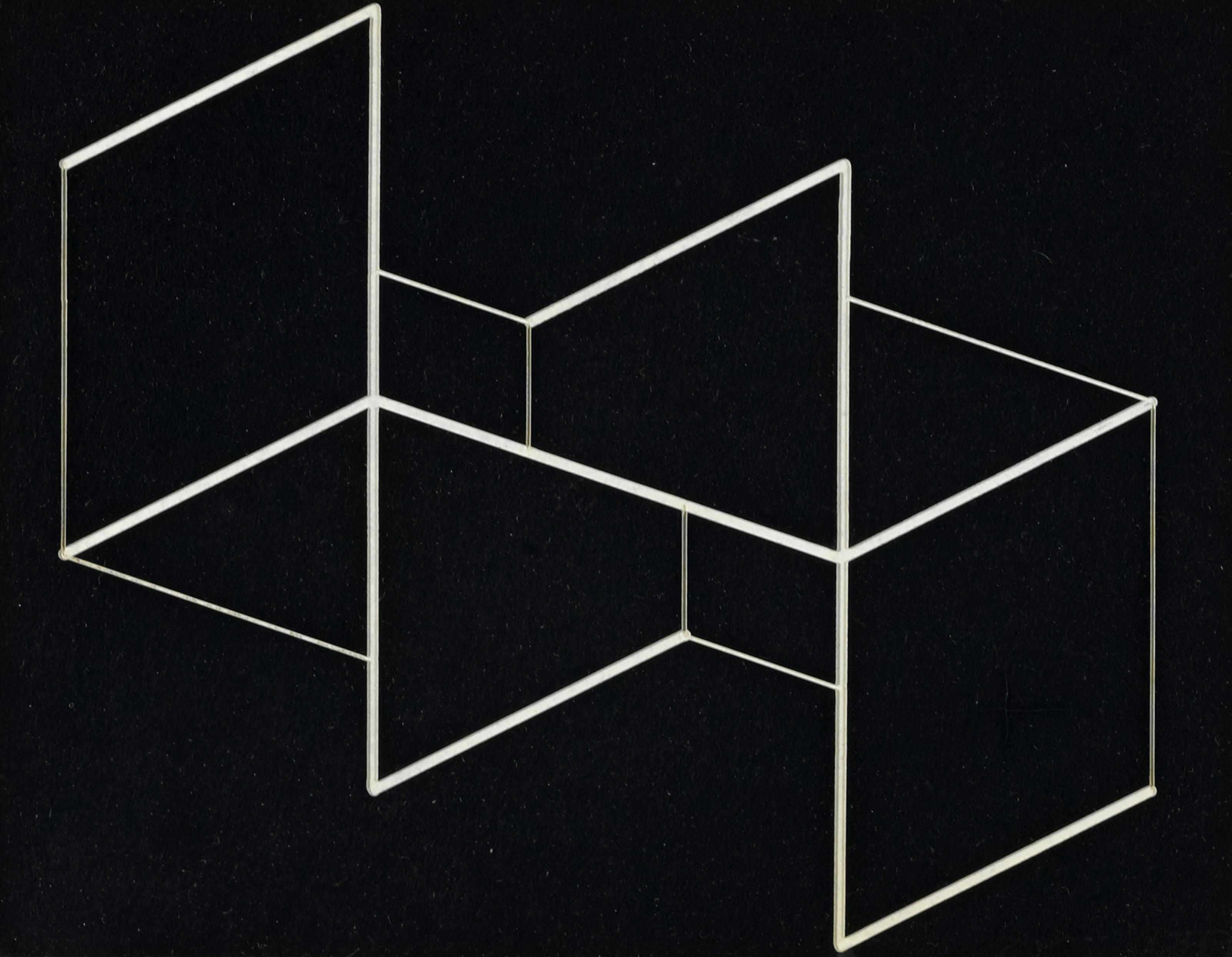 Appraisal: Josef Albers - Structural Constellation engraved vinylite x in x