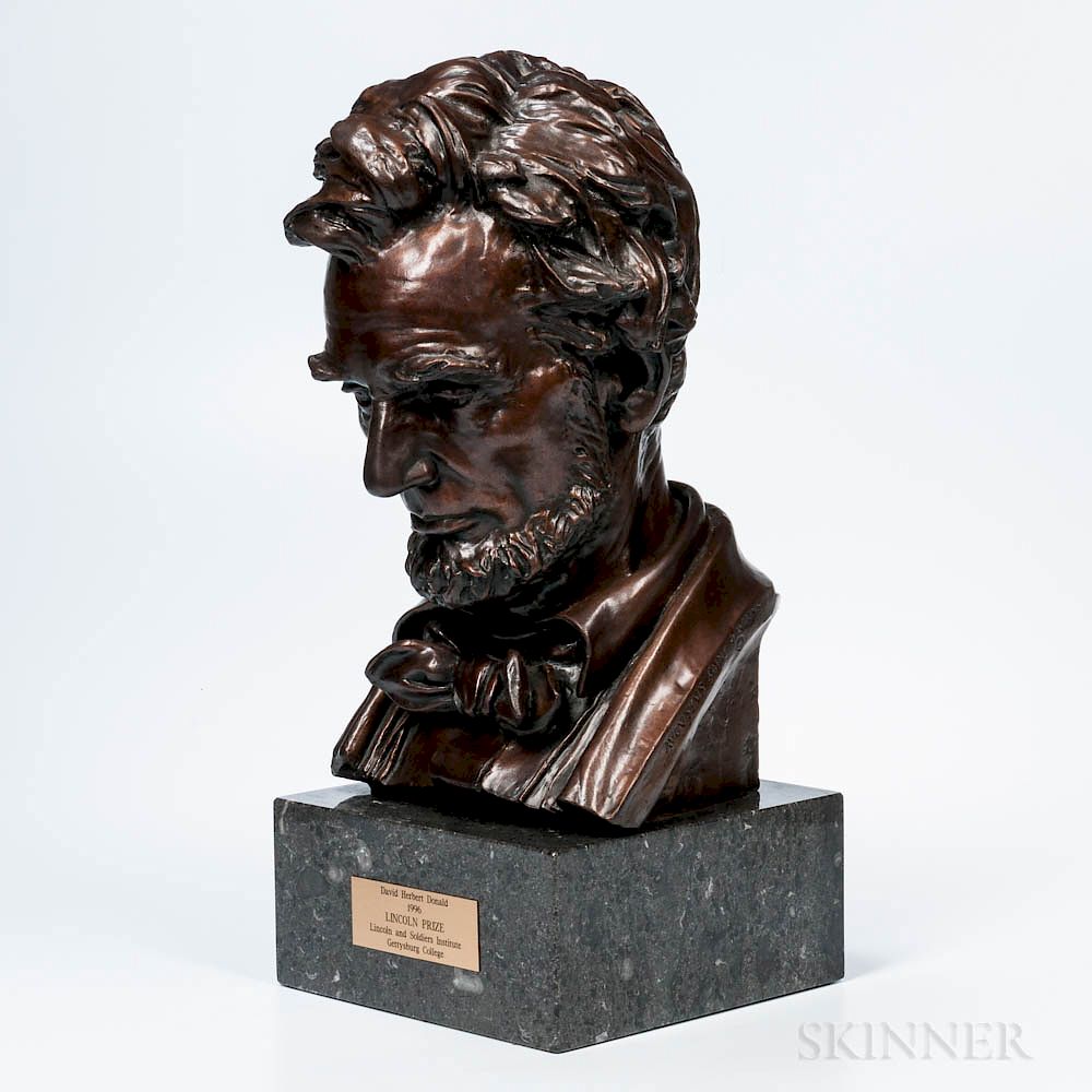 Appraisal: After Augustus Saint-Gaudens American - Head of Lincoln After Augustus