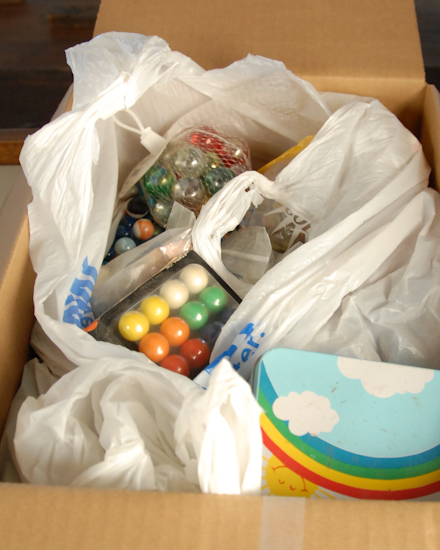 Appraisal: Box Lot of Marbles