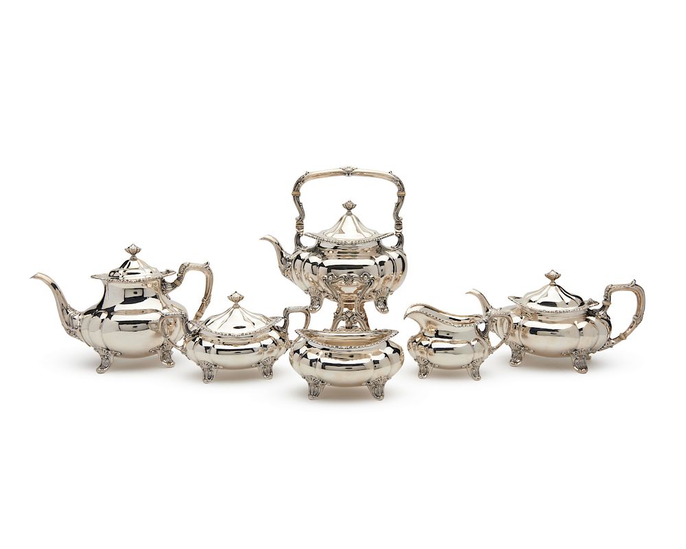 Appraisal: GORHAM Silver Six Piece Coffee and Tea Service GORHAM Silver