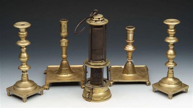 Appraisal: A VICTORIAN MINERS LAMP by J H Nayler of Wigan