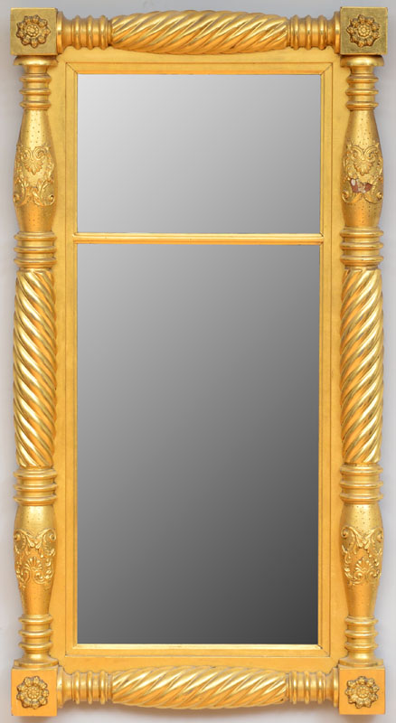 Appraisal: AMERICAN EMPIRE GILTWOOD PIER MIRROR ft in x in Estimate