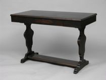 Appraisal: Library Trestle Table early th Century Side table made from