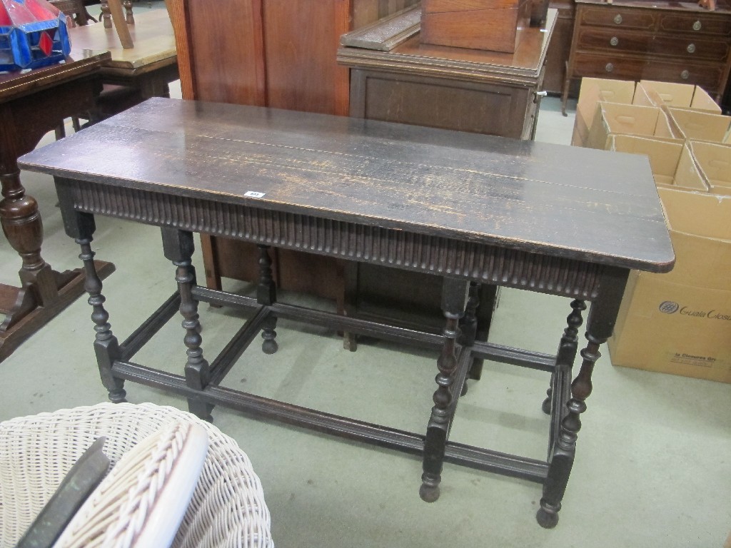 Appraisal: th century style hall table