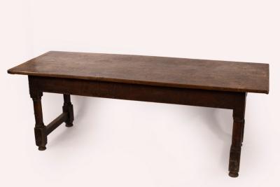 Appraisal: An early th Century refectory table on turned legs cm