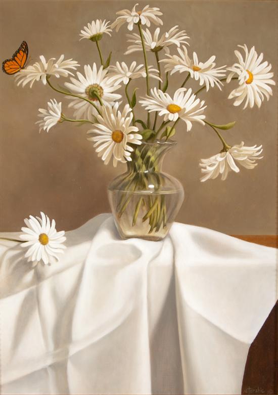 Appraisal: Nancy Chearno Stershic American th st century Daisies oil on