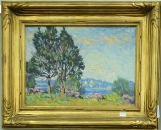 Appraisal: Robert Fulton Logan - oil on board Spring Landscape on