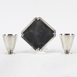 Appraisal: Collection of Three Tiffany Co Sterling Silver Tableware Includes two