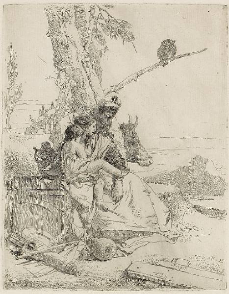 Appraisal: Giovanni Battista Tiepolo Italian - Family of the Oriental Peasant