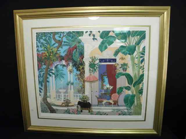 Appraisal: Serigraph print in colors on paper Indistinctly signed in pencil