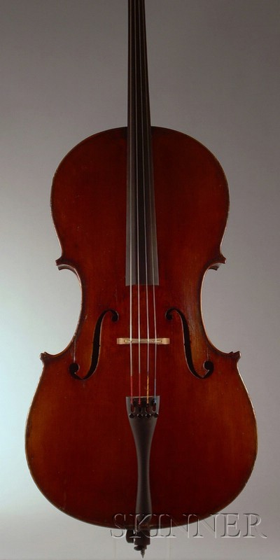 Appraisal: German Violoncello Johann Reiter c branded internally at top of