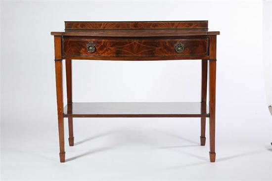 Appraisal: GEORGE III STYLE SERVER English th century mahogany and oak