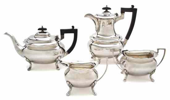 Appraisal: An Assembled English Silver Tea and Coffee Service Walker Hall