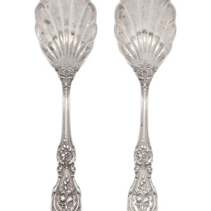 Appraisal: A Pair of Reed Barton Francis I Silver Sugar Spoons