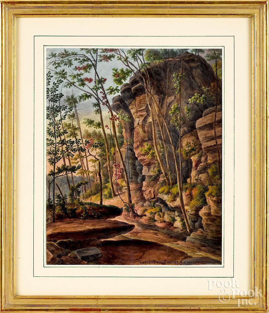 Appraisal: Augustus Kollner two watercolor views Augustus Kollner American - two