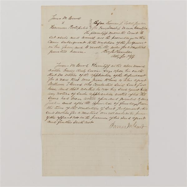 Appraisal: Benjamin Harrison Hand written letter x