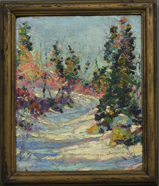 Appraisal: William B Hazelton American - winter landscape oil on canvasboard