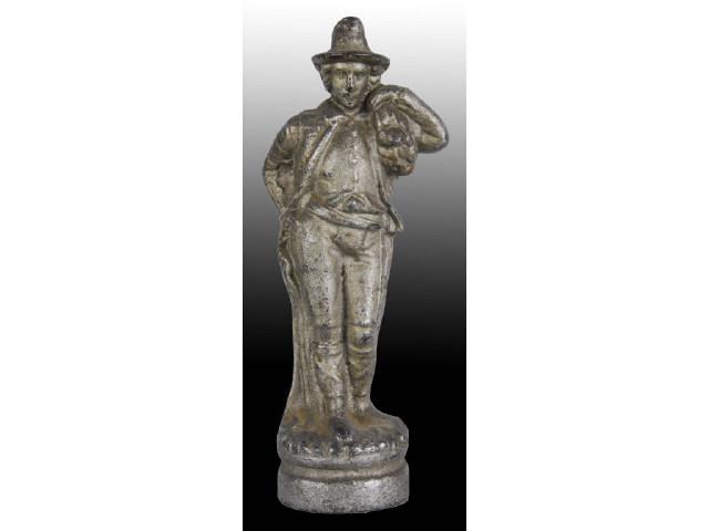 Appraisal: Pilgrim with Sack Cast Iron Doorstop Description Full-figure solid casting