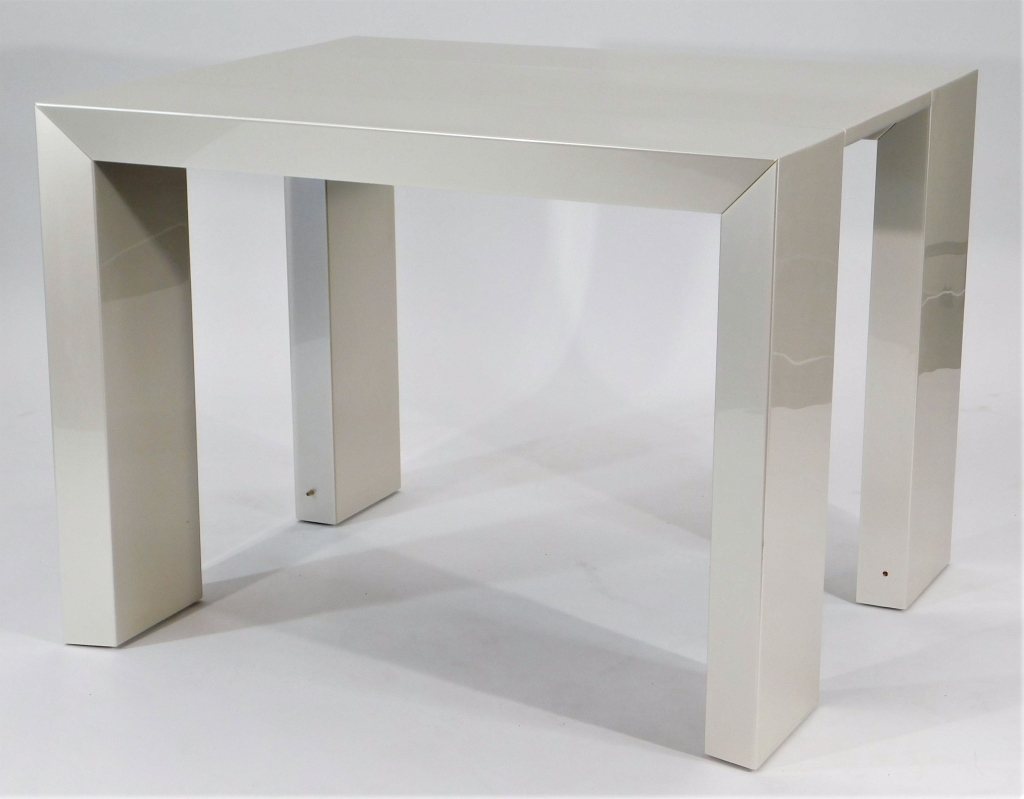 Appraisal: MCM SLEEK MODERN DINING TABLE WITH LEAF Europe ContemporaryContemporary rectangular