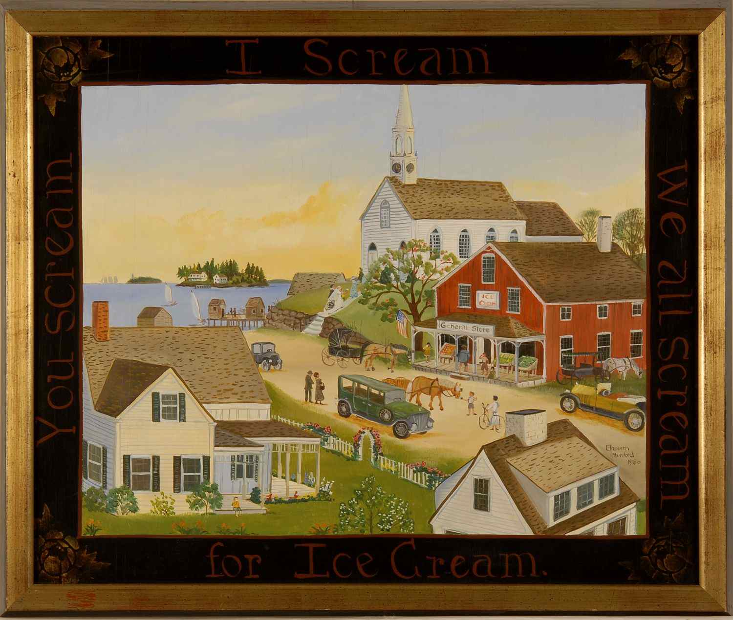 Appraisal: ELIZABETH MUMFORDAmerican ContemporaryI Scream You Scream We all Scream for