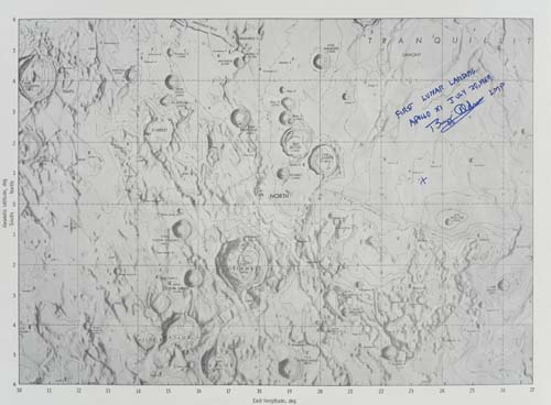 Appraisal: Apollo Landing Site Chart A NASA MSC internal use shaded