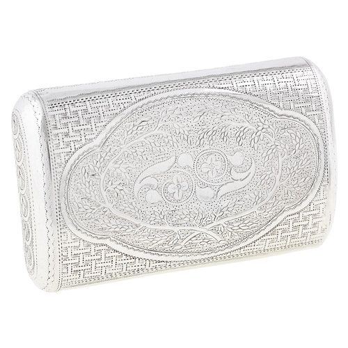 Appraisal: A George III silver snuff box of slightly curved section