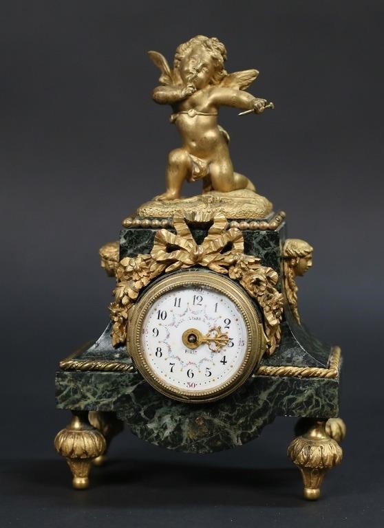 Appraisal: French Empire style mantle clock by Black Starr and Frost