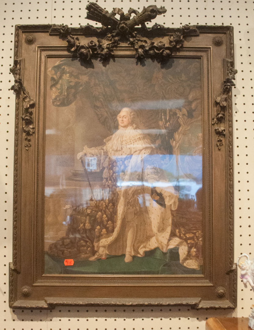 Appraisal: Framed color print of Louis XVI Undernumber