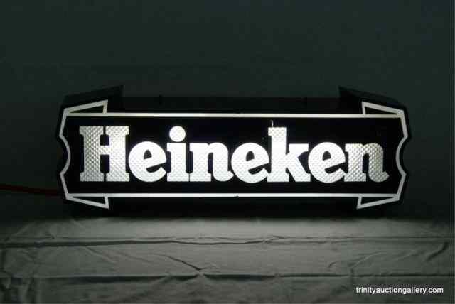 Appraisal: Heineken Beer Lighted Display Store SignUsed in stores and bars