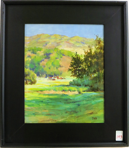 Appraisal: MARIE MARTIN OIL ON CANVAS California Oregon born Capistrano Valley