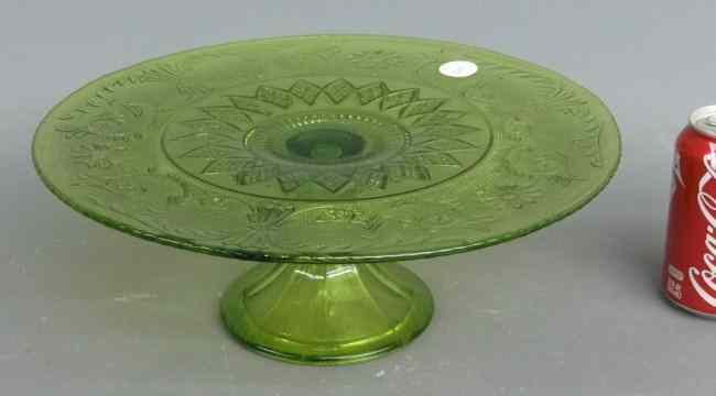 Appraisal: Depression glass cake stand