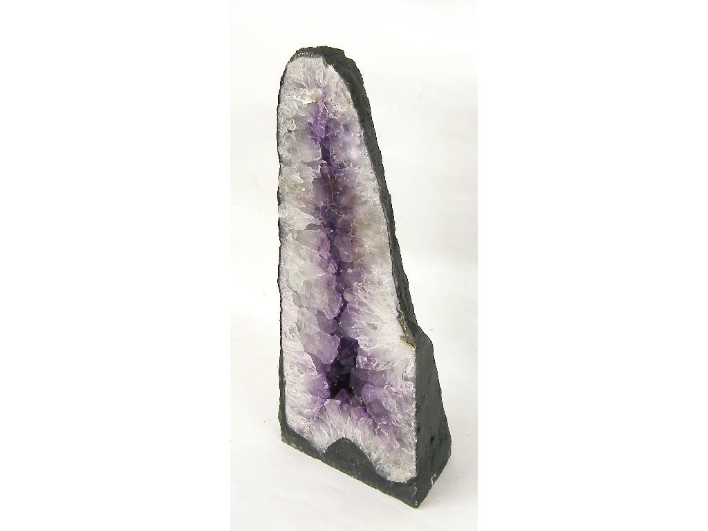 Appraisal: Decorative amethyst crystal form high