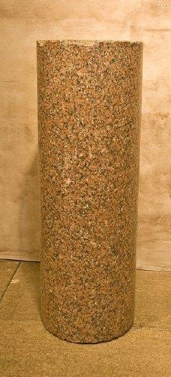 Appraisal: A pair of variegated granite marble columns of plain circular