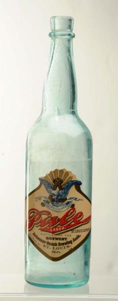 Appraisal: Anheuser-Busch Pre-Prohibition Beer Bottle With label This large bottle includes