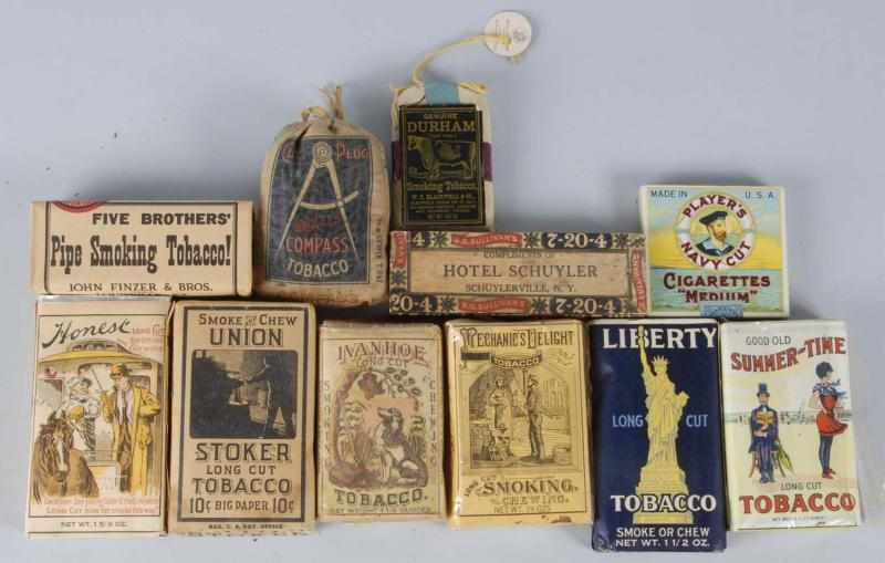 Appraisal: Lot of Tobacco Packages Description All have great graphics Condition