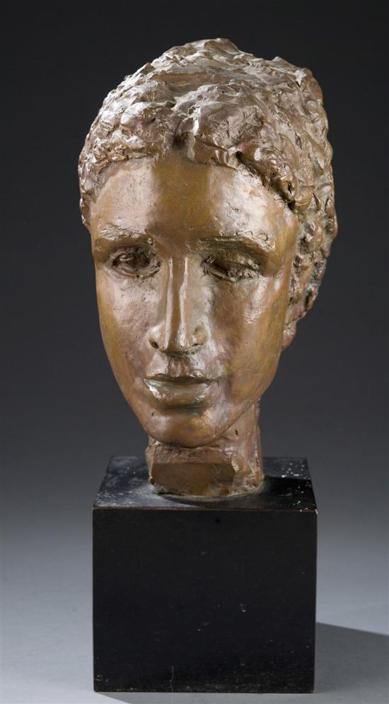 Appraisal: Pietro Lazzari Washington D C - Bronze sculpture Female head