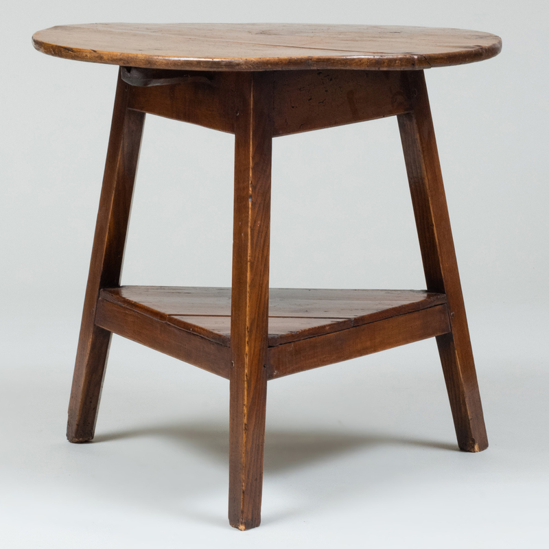 Appraisal: ENGLISH PROVINCIAL FRUITWOOD AND OAK TAVERN TABLE x x in