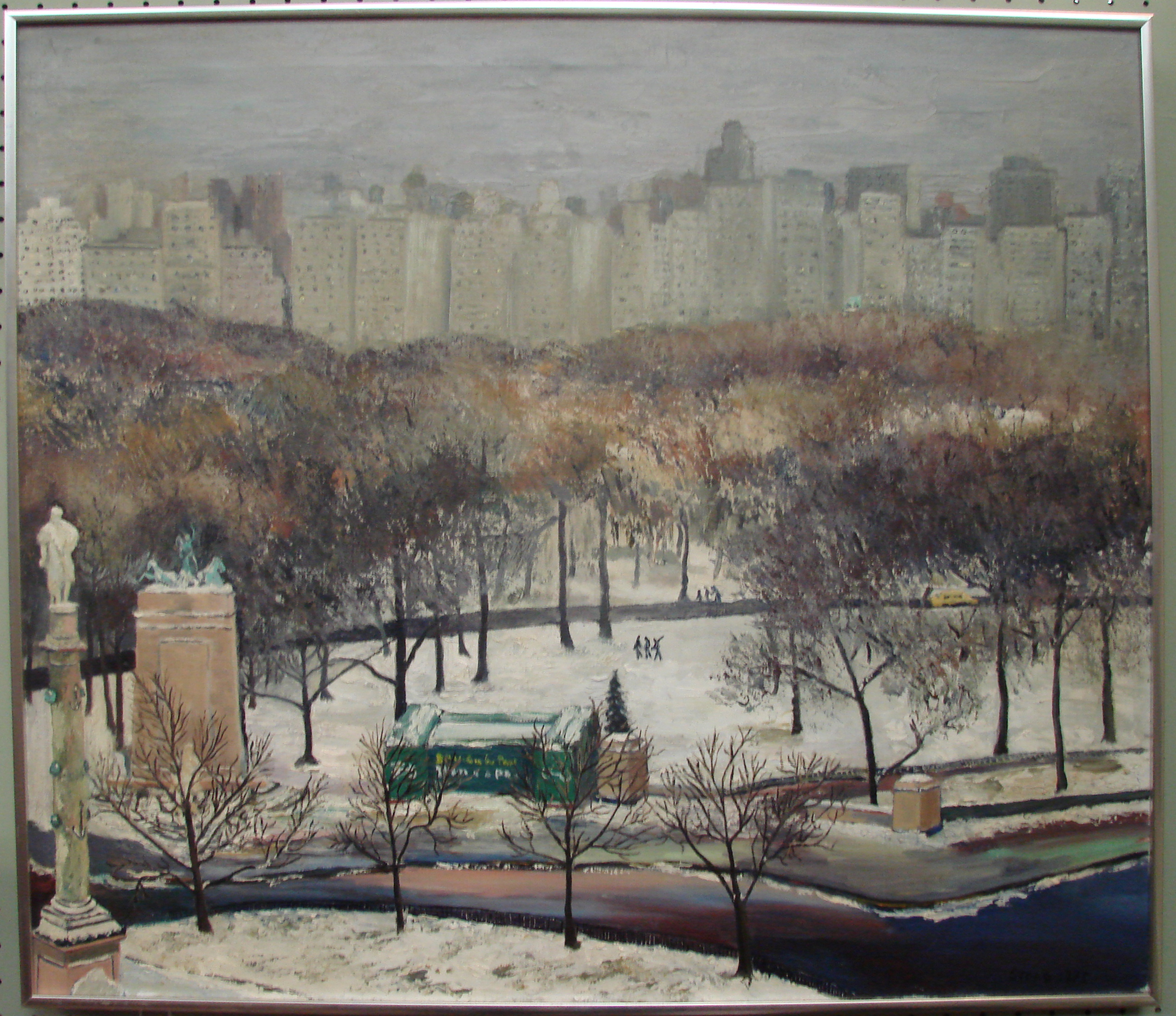 Appraisal: JUDITH STEADAmerican - Winter scene of Central Park New York