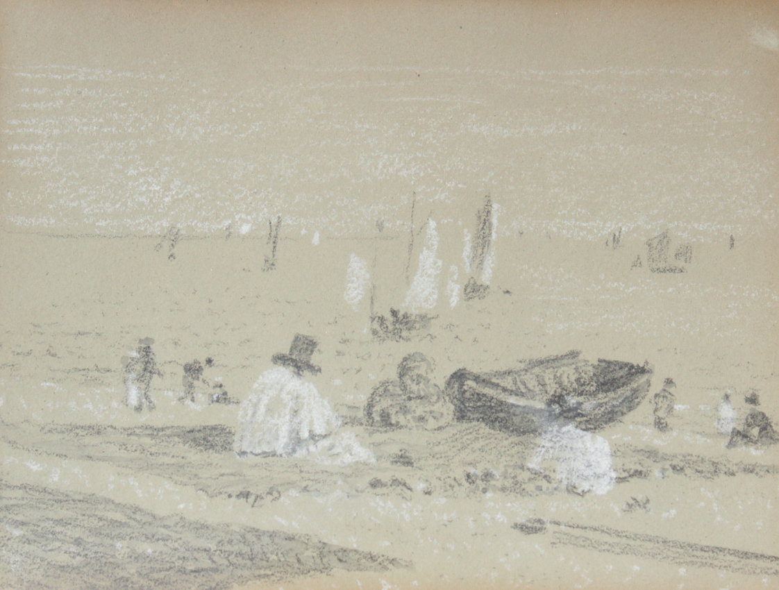 Appraisal: DE WINT Peter English - Beach Scene with Figures on