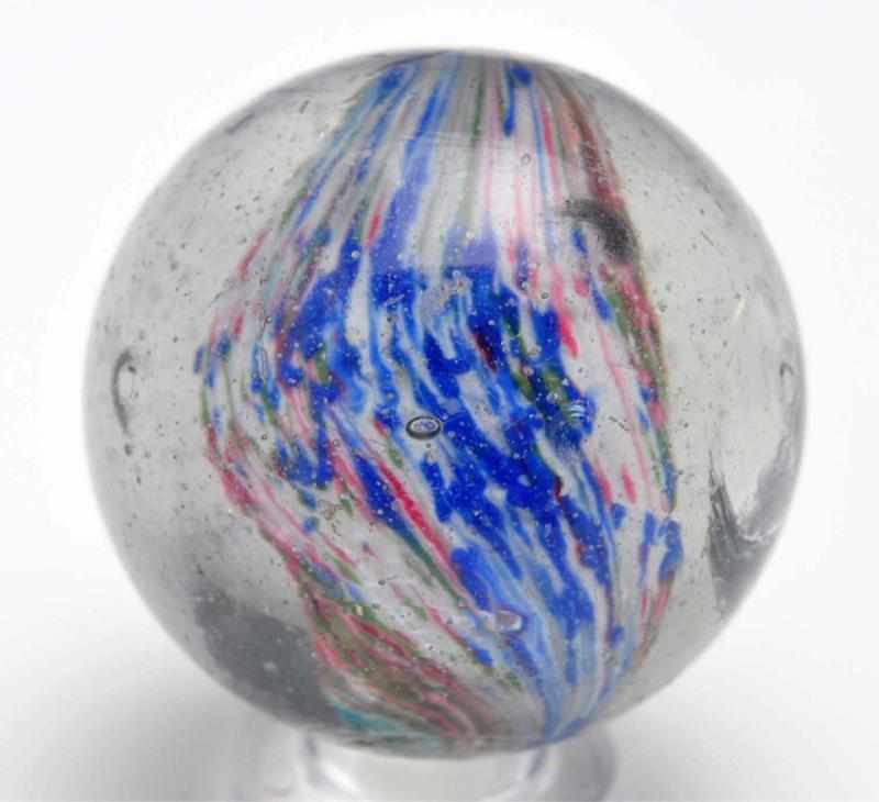 Appraisal: Shrunken Core -Paneled Onionskin Marble Description Unusual colors Two opposing