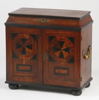 Appraisal: th c inlaid rosewood jewelry casket h Late th century