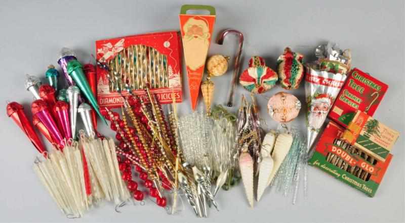 Appraisal: Large Lot of Assorted Christmas Decorations Description Includes bags of