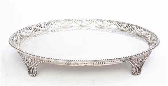 Appraisal: A George III Silver Salver Robert Makepeace and Richard Carter